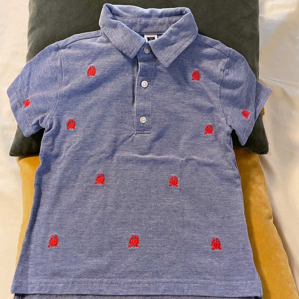 Blue Janie and Jack Polo 5yo